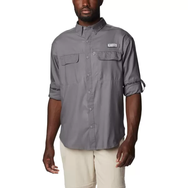 Columbia Mens Skiff Guide Woven Long SleeveCity Grey