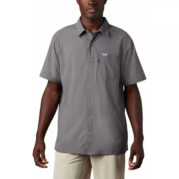 Columbia Mens Slack Tide Camp ShirtCity Grey