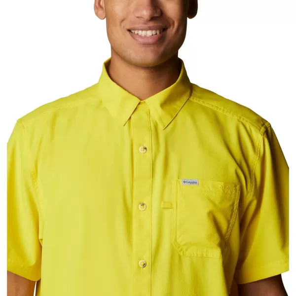 Columbia Mens Slack Tide Camp ShirtLaser Lemon