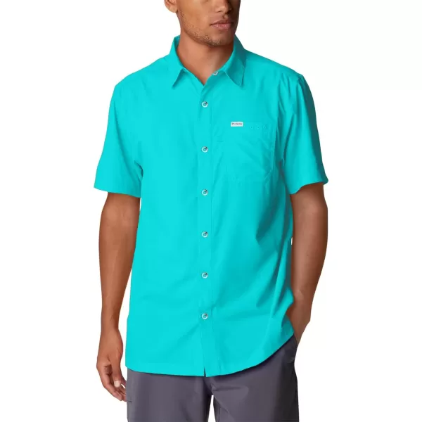 Columbia Mens Slack Tide Camp ShirtOcean Teal