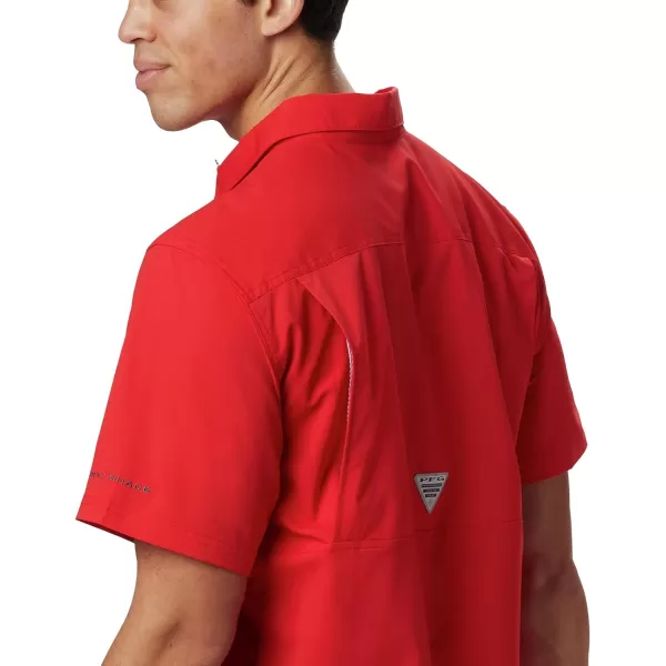 Columbia Mens Slack Tide Camp ShirtRed Spark