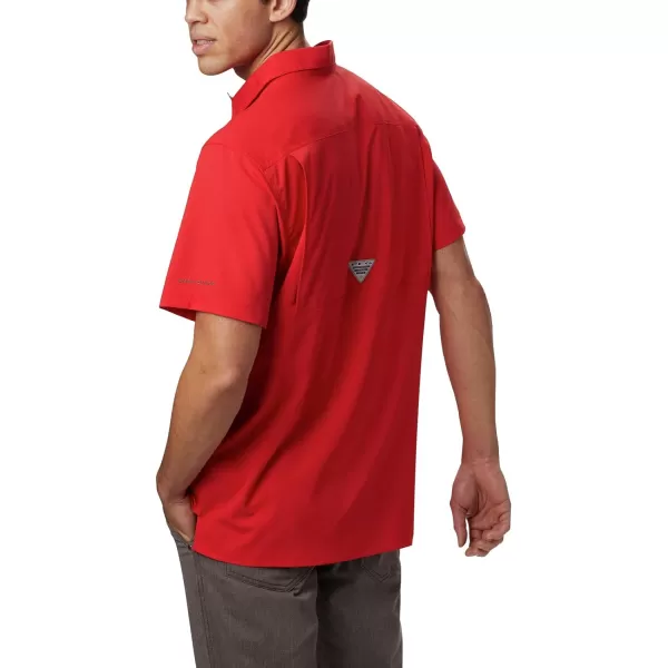 Columbia Mens Slack Tide Camp ShirtRed Spark