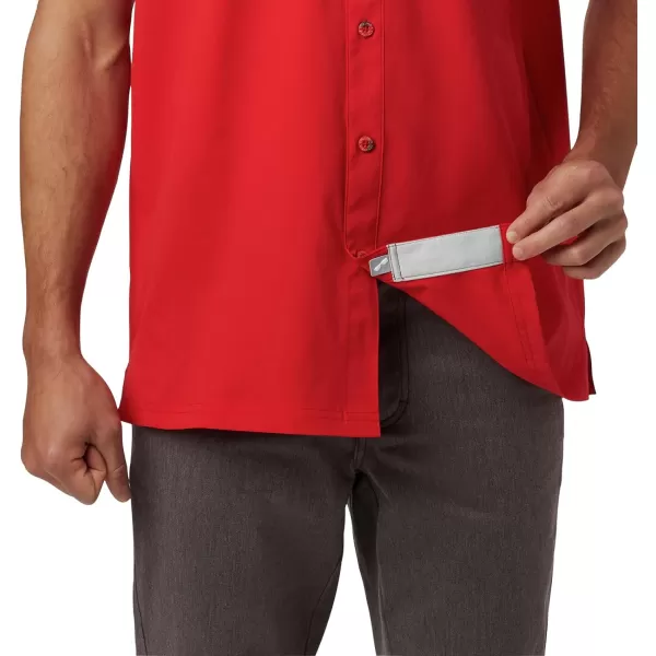 Columbia Mens Slack Tide Camp ShirtRed Spark