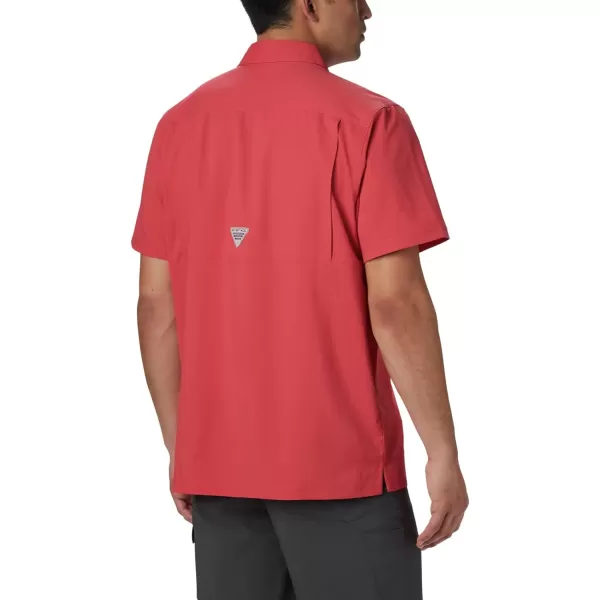 Columbia Mens Slack Tide Camp ShirtSunset Red