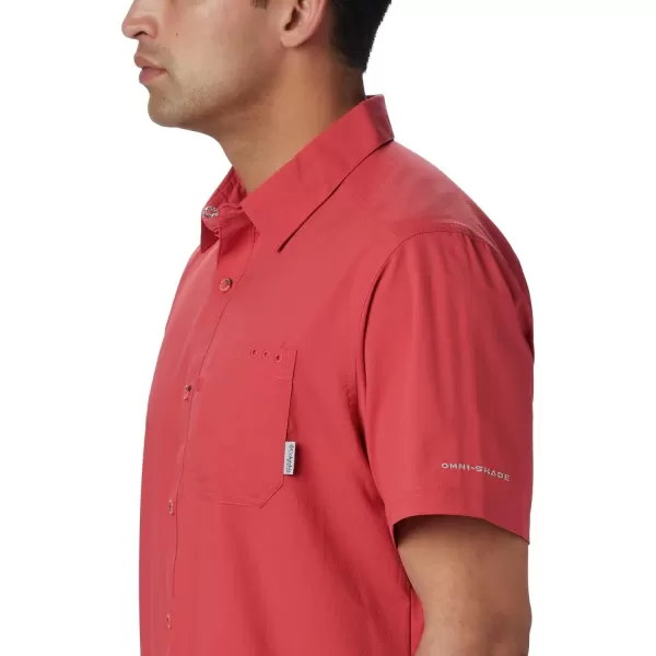 Columbia Mens Slack Tide Camp ShirtSunset Red