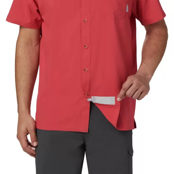 Columbia Mens Slack Tide Camp ShirtSunset Red