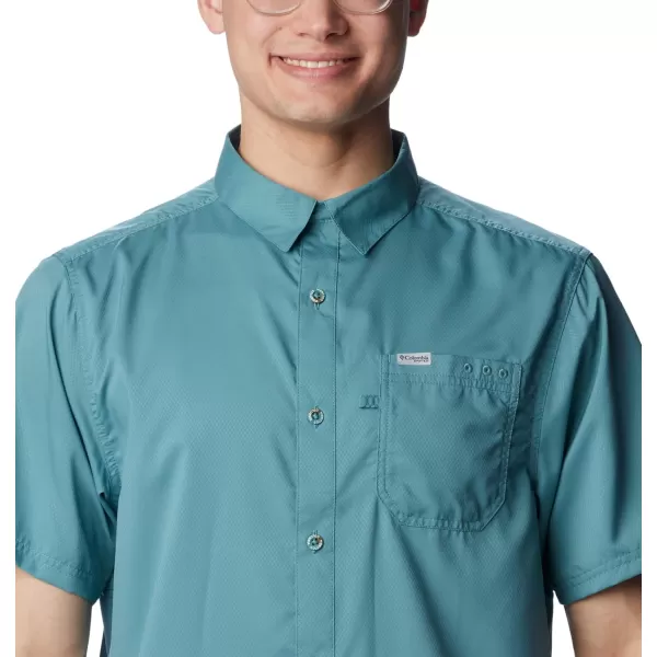 Columbia Mens Slack Tide Camp ShirtTranquil Teal