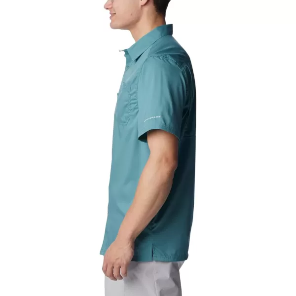 Columbia Mens Slack Tide Camp ShirtTranquil Teal