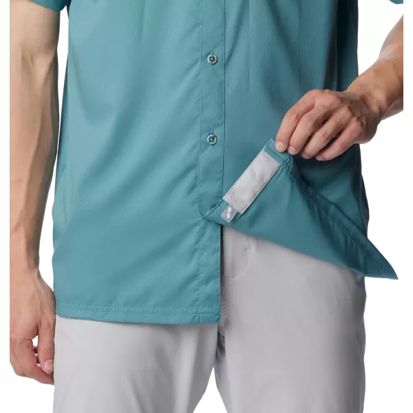 Columbia Mens Slack Tide Camp ShirtTranquil Teal