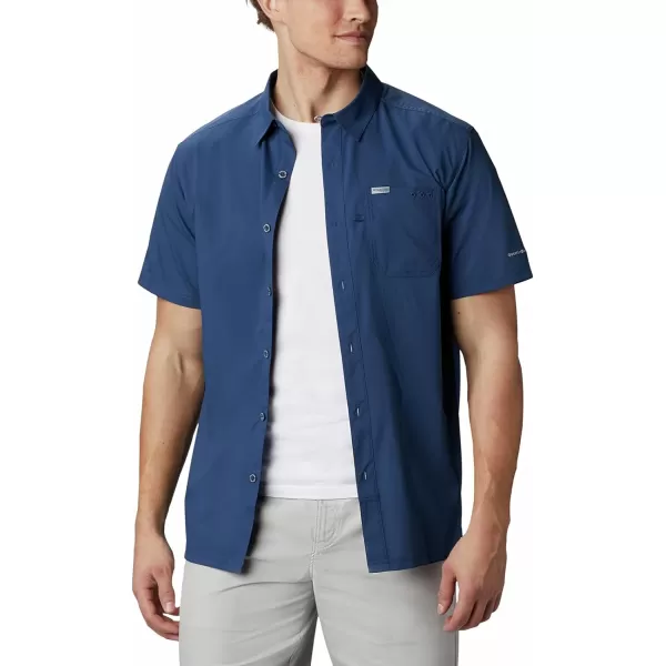 Columbia Mens Standard Slack Tide Camp ShirtCarbon