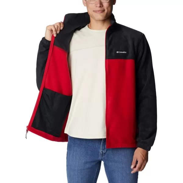 Columbia Mens Steens Mountain 20 Full Zip Fleece JacketBlackMountain Red