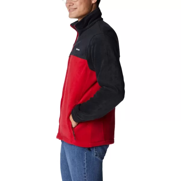 Columbia Mens Steens Mountain 20 Full Zip Fleece JacketBlackMountain Red