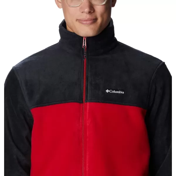 Columbia Mens Steens Mountain 20 Full Zip Fleece JacketBlackMountain Red