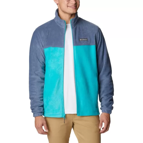 Columbia Mens Steens Mountain 20 Full Zip Fleece JacketDark MountainBright Aqua