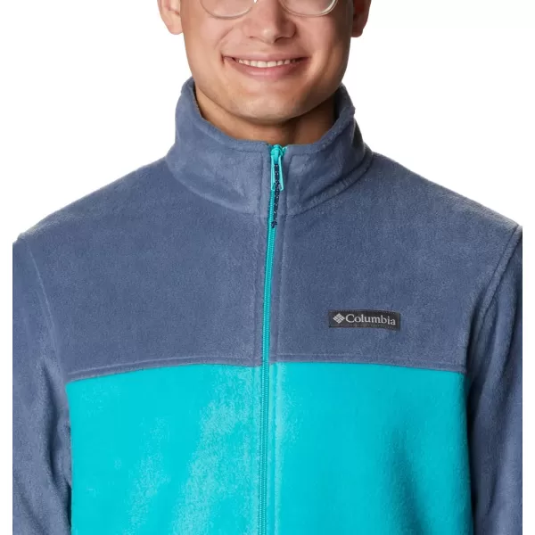 Columbia Mens Steens Mountain 20 Full Zip Fleece JacketDark MountainBright Aqua