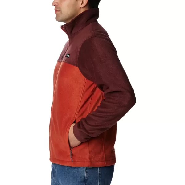 Columbia Mens Steens Mountain 20 Full Zip Fleece JacketElderberryWarp Red