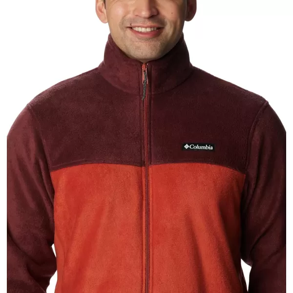 Columbia Mens Steens Mountain 20 Full Zip Fleece JacketElderberryWarp Red