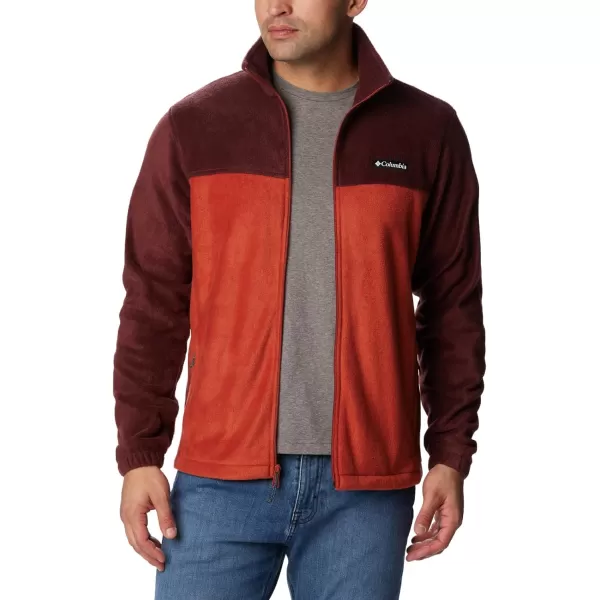 Columbia Mens Steens Mountain 20 Full Zip Fleece JacketElderberryWarp Red