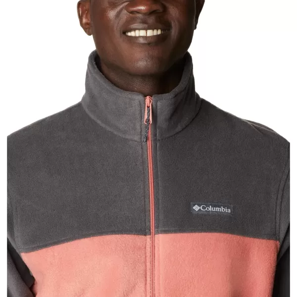 Columbia Mens Steens Mountain 20 Full Zip Fleece JacketSharkDark Coral