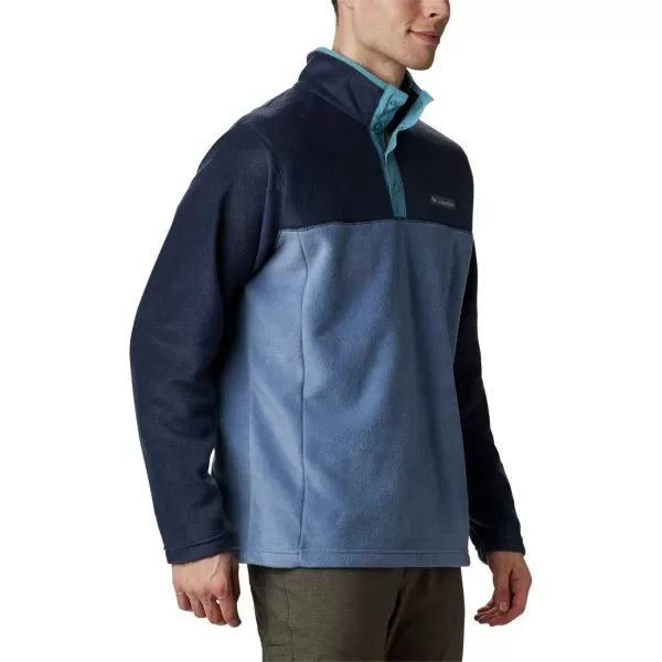 Columbia Mens Steens Mountain Half SnapBluestoneCollegiate NavyCanyon Blue