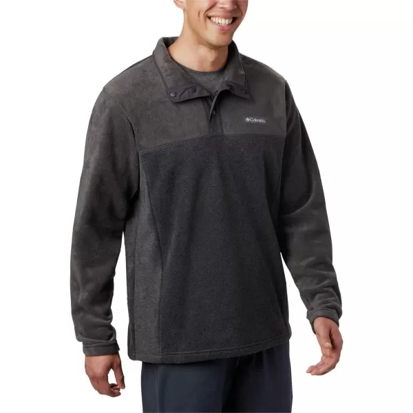 Columbia Mens Steens Mountain Half SnapCharcoal Heather Shark