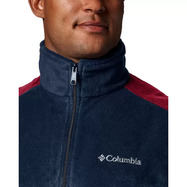 Columbia Mens Steens Mountain VestCollegiate NavyRed Element