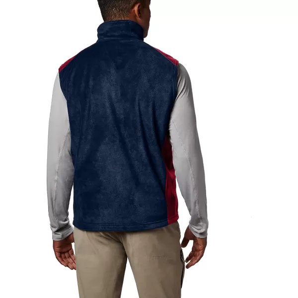 Columbia Mens Steens Mountain VestCollegiate NavyRed Element