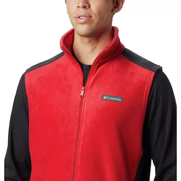 Columbia Mens Steens Mountain VestMountain RedBlack