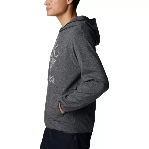 Columbia Mens Stone Canyon HoodieBlack HeatherGemlines Graphic