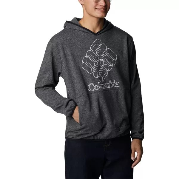 Columbia Mens Stone Canyon HoodieBlack HeatherGemlines Graphic