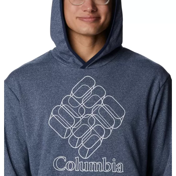 Columbia Mens Stone Canyon HoodieDark Mountain HeatherGemlines Graphic