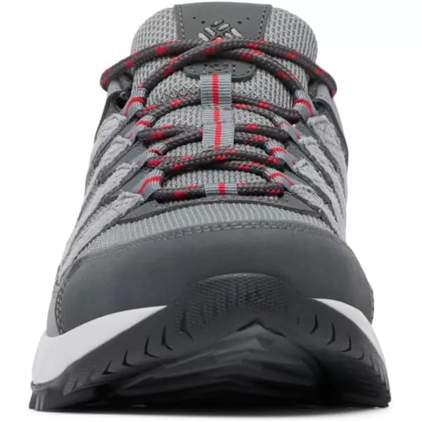 Columbia Mens Strata Trail Low Hiking ShoeTitanium Grey SteelMountain Red