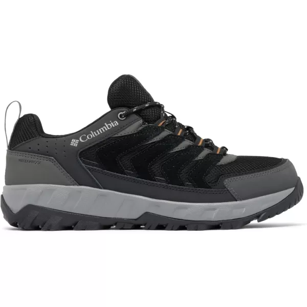 Columbia Mens Strata Trail Low Waterproof Hiking ShoeBlackElk