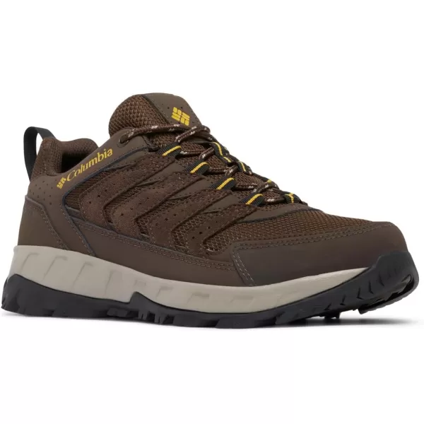 Columbia Mens Strata Trail Low Waterproof Hiking ShoeCordovanGolden Yellow