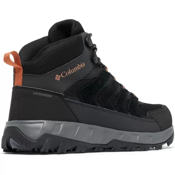 Columbia Mens Strata Trail Mid Waterproof Hiking ShoeBlackOwl