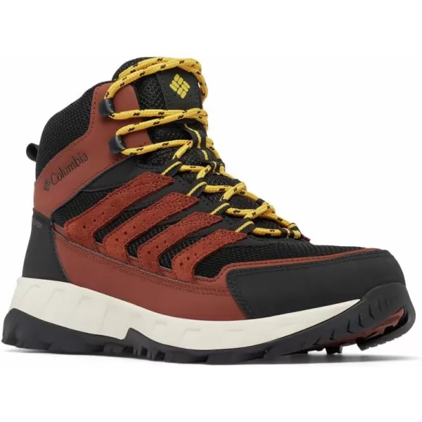 Columbia Mens Strata Trail Mid Waterproof Hiking ShoeCinnamon  Golden Yellow