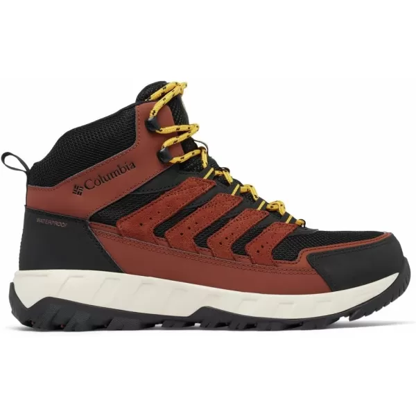 Columbia Mens Strata Trail Mid Waterproof Hiking ShoeCinnamon  Golden Yellow