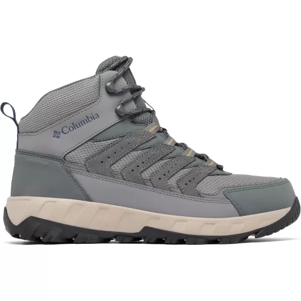 Columbia Mens Strata Trail Mid Waterproof Hiking ShoeCity GreySavory