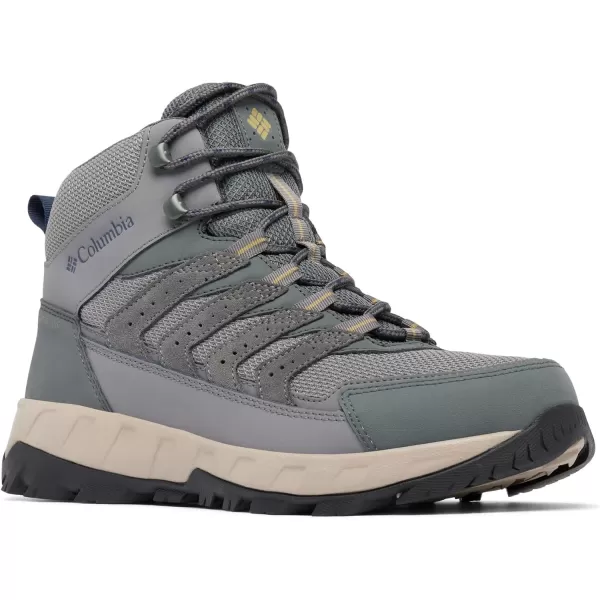 Columbia Mens Strata Trail Mid Waterproof Hiking ShoeCity GreySavory