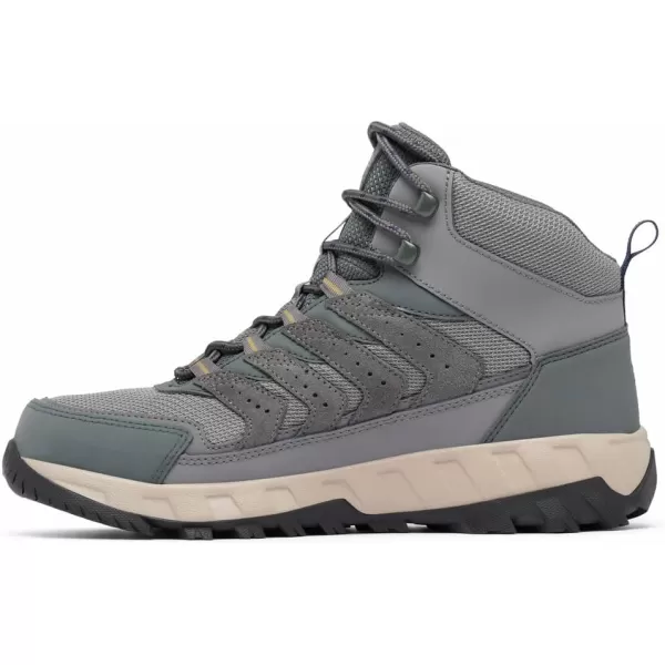 Columbia Mens Strata Trail Mid Waterproof Hiking ShoeCity GreySavory