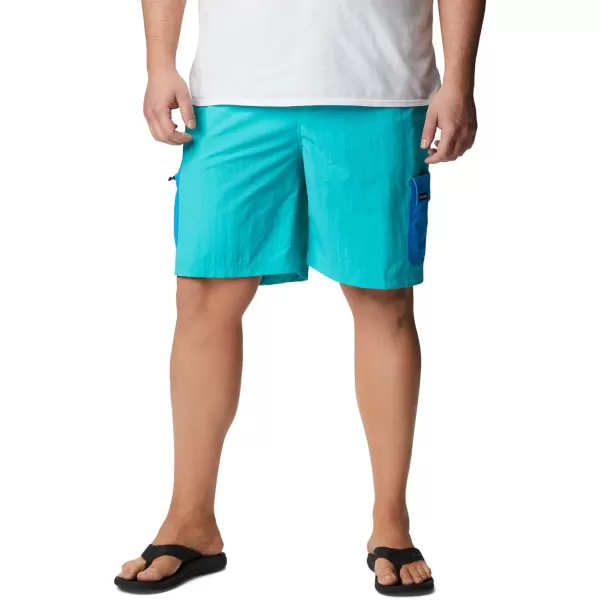 Columbia Mens Summerdry Brief ShortBright Aqua