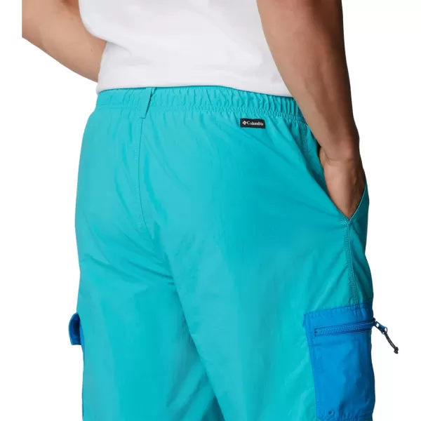 Columbia Mens Summerdry Brief ShortBright Aqua