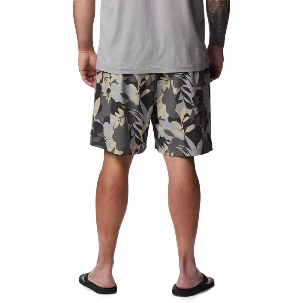 Columbia Mens Summertide Stretch Printed ShortCity Grey Floriated