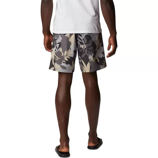 Columbia Mens Summertide Stretch Printed ShortCity Grey Floriated