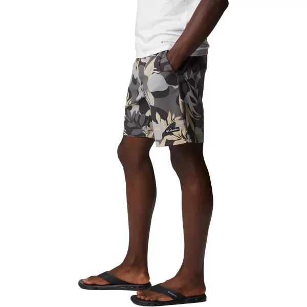 Columbia Mens Summertide Stretch Printed ShortCity Grey Floriated