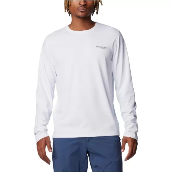 Columbia Mens Summit Valley Long Sleeve CrewWhite