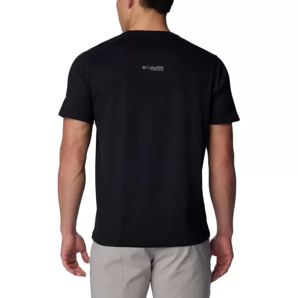 Columbia Mens Summit Valley Short Sleeve CrewBlack