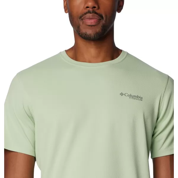 Columbia Mens Summit Valley Short Sleeve CrewSage Leaf