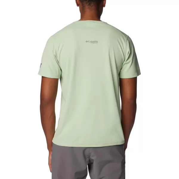 Columbia Mens Summit Valley Short Sleeve CrewSage Leaf