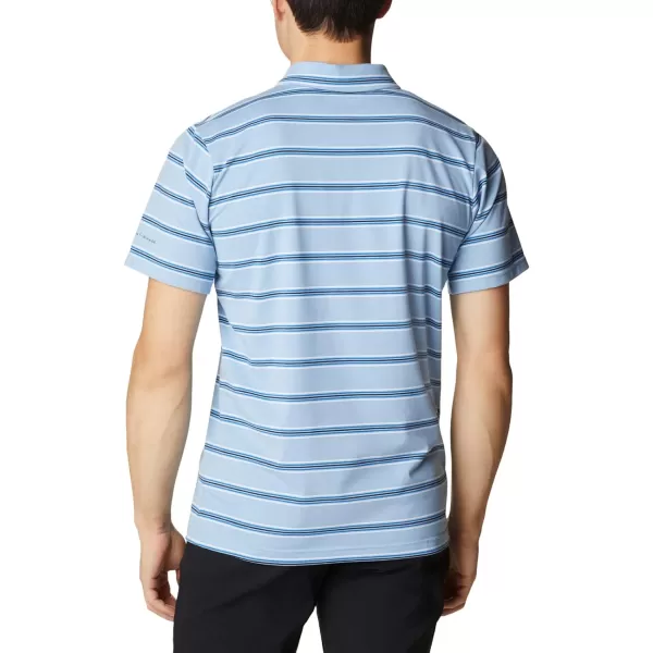 Columbia Mens Sun Trek PoloJet Stream Scattered Stripe